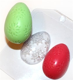 Яйцо Цветочный орнамент форма пластиковая - фото 7128