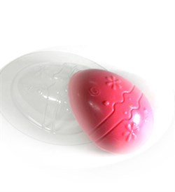 Яйцо с рисунком форма пластиковая - фото 7156
