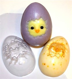 Яйцо Цыплёнок форма пластиковая - фото 7245