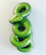 Змея 2D силиконовая форма
