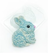 Кролик сидит боком форма пластиковая