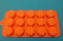 Цветочек mini (лист 15шт.) силиконовая форма - фото 5117