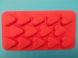 Сердечки mini (лист 14шт.) силиконовая форма - фото 5171