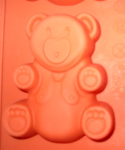 Медвежонок 7*9см (1шт.) силиконовая форма - фото 5215