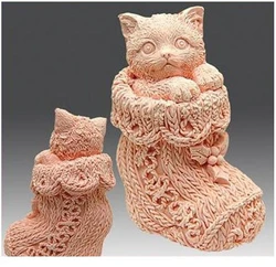 Кот в сапоге  3D силиконовая форма 152074