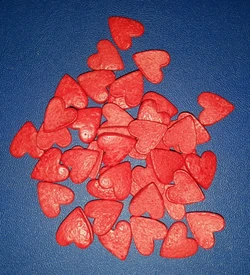 Посыпки Сердечки красные Большие 10г 1300141