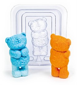 Медвежонок 3D форма пластиковая - фото 7113