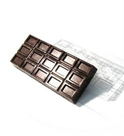 Шоколадка большая форма пластиковая - фото 7127