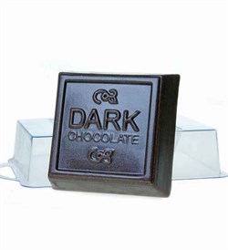 Тёмный шоколад форма пластиковая - фото 7130