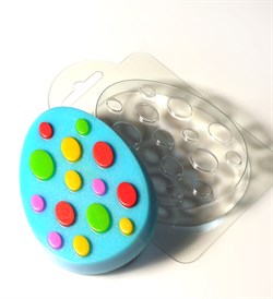 Яйцо с узором №3 форма пластиковая - фото 7153