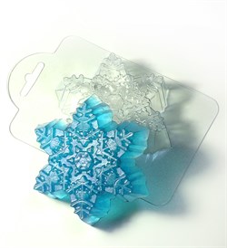 Морозная снежинка форма пластиковая - фото 7430