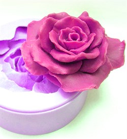 Роза 3D силиконовая форма - фото 7780