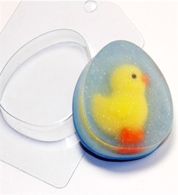 Яйцо Плоское форма пластиковая - фото 8233