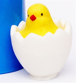 Цыплёнок в яйце 3D силиконовая форма - фото 8252