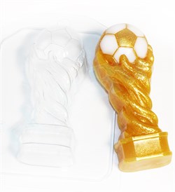 Кубок футбольный форма пластиковая - фото 8547