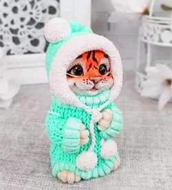 Тигрёнок 3D силиконовая форма 152412