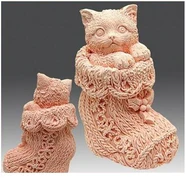 Кот в сапоге  3D силиконовая форма 152074