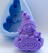 Снеговик 2D силиконовая форма 152047