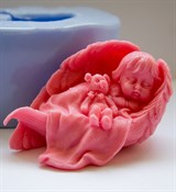 Малыш в крыльях (девочка) 3D силиконовая форма