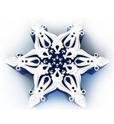 Снежинка2 2D силиконовая форма