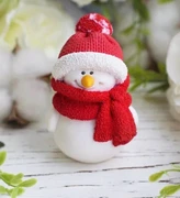 Снеговик в шапке и шарфе 3D силиконовая форма 152426