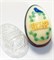 Яйцо Светлой Пасхи с птичкой форма пластиковая - фото 8234