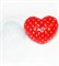 Клубничное сердце форма пластиковая - фото 8880